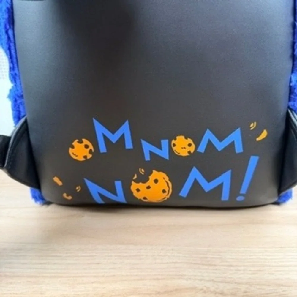 Loungefly Sesame Street Cookie Monster Mini Backpack and Coin Purse Furry NEW